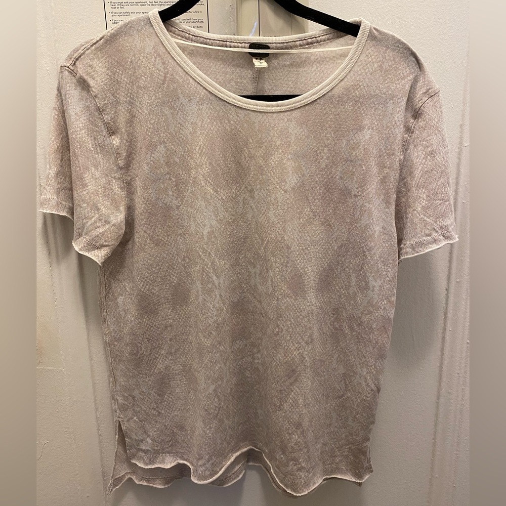 We The Free Snake Print Tee Size XS